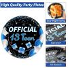 100 Pcs 13th Birthday Decorations for Boys Official Teen 13th Supplies Plates Napkins Forks Set Disposable Blue 13th Birthday Tableware Paper Plates Dinnerware for Kids Teenager Favors Serve 25 view 3