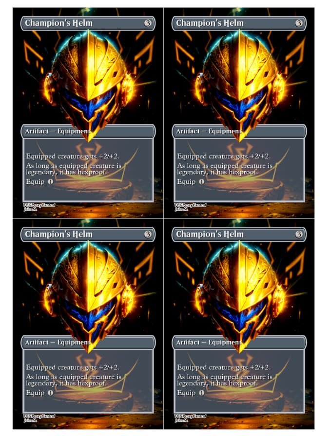 4x | Champion's Helm | Anime | Full Art | Foil or Non-Foil (Foil)