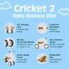 Retrospec Cricket Baby Walker Balance Bike with 4 Wheels for Ages 12-24 Months - Toddler Bicycle Toy for 1 Year Olds - Ride On Toys for Boys & Girls view 3