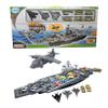 Aircraft Carrier Toy Army Men with Cargo Plane Warplanes Fighter Jets Military Vehicles view 1