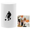 Aerdce Basketball Pedestal Covers for Parties Basketball Player Cylinder Stand Cover Boy Birthday Baby Shower Sports Party Decor Plinth Cover Props view 1