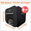 Ultrapopp Pop up Sensory Tent for Kids, Extra Big 47x47in Black Out Calming Hideout Den, Calm Down Black Tent for Autism Kids ADHD SPD, Autistic Sensory Room Play Tents with Door & Window view 2