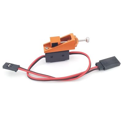 RC Model Receiver Power ON/Off Switch with Aluminum Mount Control Rod for RC Boat Car Waterproof Accessories Box