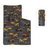 Datura home Nap Mat -Excavator Truck Sleeping Bag with Removable Pillow - Daycare and Sleepovers Preschool Kindergarten Bedding Set for Kids Toddler Boys Girls(Truck Standard) view 1