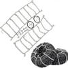 2Pcs Metal 120mm 1.9Inch Tires Snow Chain for 1/10 RC Rock Crawler Traxxas TRX-4 TRX4 Axial SCX10 90046 view 4