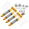 4pcs for WPL D12 RC Car Metal Rear Shock Absorber Damper with Mount Fixed Seat Upgrades Parts Accessories (Color : Yellow) view 1
