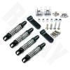 4pcs for WPL D12 RC Car Metal Rear Shock Absorber Damper with Mount Fixed Seat Upgrades Parts Accessories (Color : Yellow) view 3