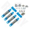 4pcs for WPL D12 RC Car Metal Rear Shock Absorber Damper with Mount Fixed Seat Upgrades Parts Accessories (Color : Yellow) view 4
