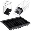 Honoson Poker Chip Tray with 6 Deck Blackjack Shoe and Discard Tray Black Poker Chip Dealer Holder Card Shoe Black Plastic Jack Dispenser Table Set for Casino Game Party Accessories view 1