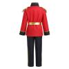 Boy Prince Charming Kids King Knight Medieval Royal Prince Outfit Gold Crown Boys Colonial Party Birthday Christmas Red + Black Scepter 10-12Y view 4