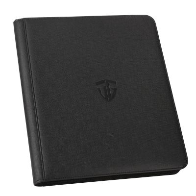 TCGUARD Toploader Binder,Holds 216 Toploaders,9 Pocket Top Loader Binder with Sleeves for 3"x4" Rigid Toploaders Hard Cases,Top loader Binders for TCG, MTG Card Binder, Trading Cards Binder(Black)