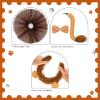 4 Pcs Lion Costume Set Animal Ears Headband Tail Bowtie Tutu Skirt for Girls Kids Halloween Cosplay Party Dress Up view 3