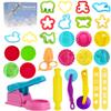 Dough Tools Play for Kids- Toy Accessories Include Stamps Cutter Scissor Roller Extruder Molds and Storage Box Party Favors Set for Age 2-8 view 1
