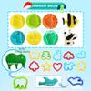 Dough Tools Play for Kids- Toy Accessories Include Stamps Cutter Scissor Roller Extruder Molds and Storage Box Party Favors Set for Age 2-8 view 3