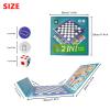 Andux 2 in 1 Magnetic Flight Chess Sets Book Style Travel Board Games Portable Chess Toys CXYXQ-04 (Flight + Chess) view 2