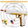 Bugrtey Soft Bullet Toy Gun Pistol with Shell Ejecting for Outdoor/Indoor Shooting Games Toys, Fake Gun Prop for Halloween Costume, Educational Play Toy Guns Model(Gold), Christmas/Birthday Gifts view 2