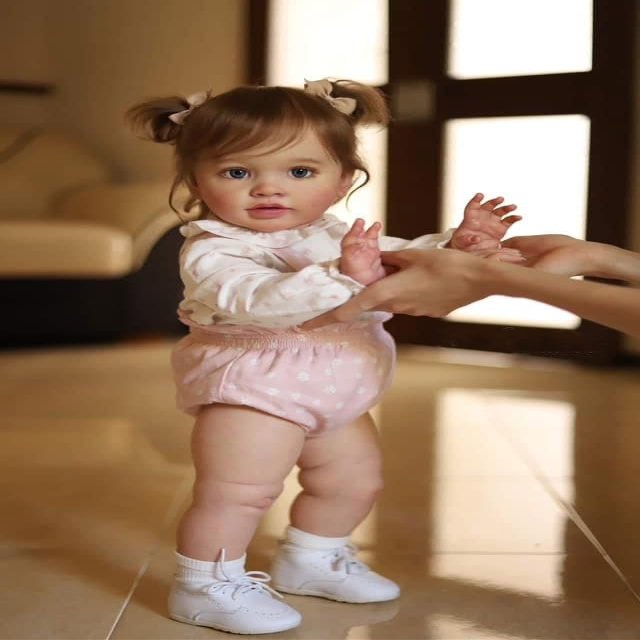 Pinky Reborn Baby Doll 26 Inch Lifelike Baby Dolls Realistic Toddler Reborn Doll for Kids Age 3+