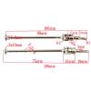 2pcs/Lot Compatible with HSP Upgrade Parts 106015 06047 Universal Drive Joint fit 1/10 Scale Models RC Car Off Road Buggy Car (Color : Silver) view 3