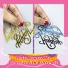 15Piece Gold Happy Birthday Cake Toppers Acrylic Mirror Inserts for Cakes Cupcakes Desserts 15 Styles view 3