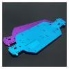 04001 6061 03601 Aluminum Alloy Metal Chassis for 1/10 Scale Models RC Car Compatible with HSP 94107 94110 94115 Off-Road Truggy Truck (Color : Blue) view 2