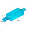 04001 6061 03601 Aluminum Alloy Metal Chassis for 1/10 Scale Models RC Car Compatible with HSP 94107 94110 94115 Off-Road Truggy Truck (Color : Blue) view 3