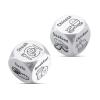 2PCS Food Decision Dice Wife Valentines Gifts for Her Him Boyfriend Girlfriend Couple Gifts for Women Men Christmas Exchange Game Decider for Husband Wife Valentines White Elephant view 1