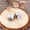 2PCS Food Decision Dice Wife Valentines Gifts for Her Him Boyfriend Girlfriend Couple Gifts for Women Men Christmas Exchange Game Decider for Husband Wife Valentines White Elephant view 3