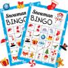 Joy Bang Christmas Bingo for Kids & Adults - Snowman Bingo Game for 36 Players with Winter Stickers - Xmas Activity & Holiday Party Supplies view 1