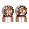MayNuo 4PCS Metal Aluminum Alloy 1.9 in Tires Wheel Hub Wheels for 1/10 RC Remote Control Model Car Crawler SCX10 JT4 XT4 (Color : Golden) view 1