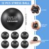 Lenwen 12 Pcs Funny Stress Balls for Adults Employee Appreciation Gifts 2.5 Inch Motivational Stress Balls Inspirational Relief Thank You Gift (Black Awesome) view 2