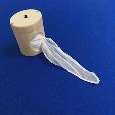 ZQION Perfect Power Reel Stage Magic Tricks Silk Flying Device Street Magician Props Accessories Gimmick Funny (Flesh Color)