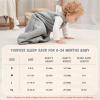Yoofoss Baby Sleep Sack 0-6 Months TOG 2.5 Winter Baby Wearable Blanket, 100% Organic Cotton Infant Sleeping Sack 2-Way Zipper Warm Quilted Sleep Sack view 2