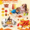JUNEBRUSHS Fall Mini Erasers, 150Pcs Cute Thanksgiving Erasers Mini Erasers for Bulk Maple Leaf Novelty Pencil Erasers Stationery for Classroom Prizes Homework Rewards Gifts Party Favors view 4