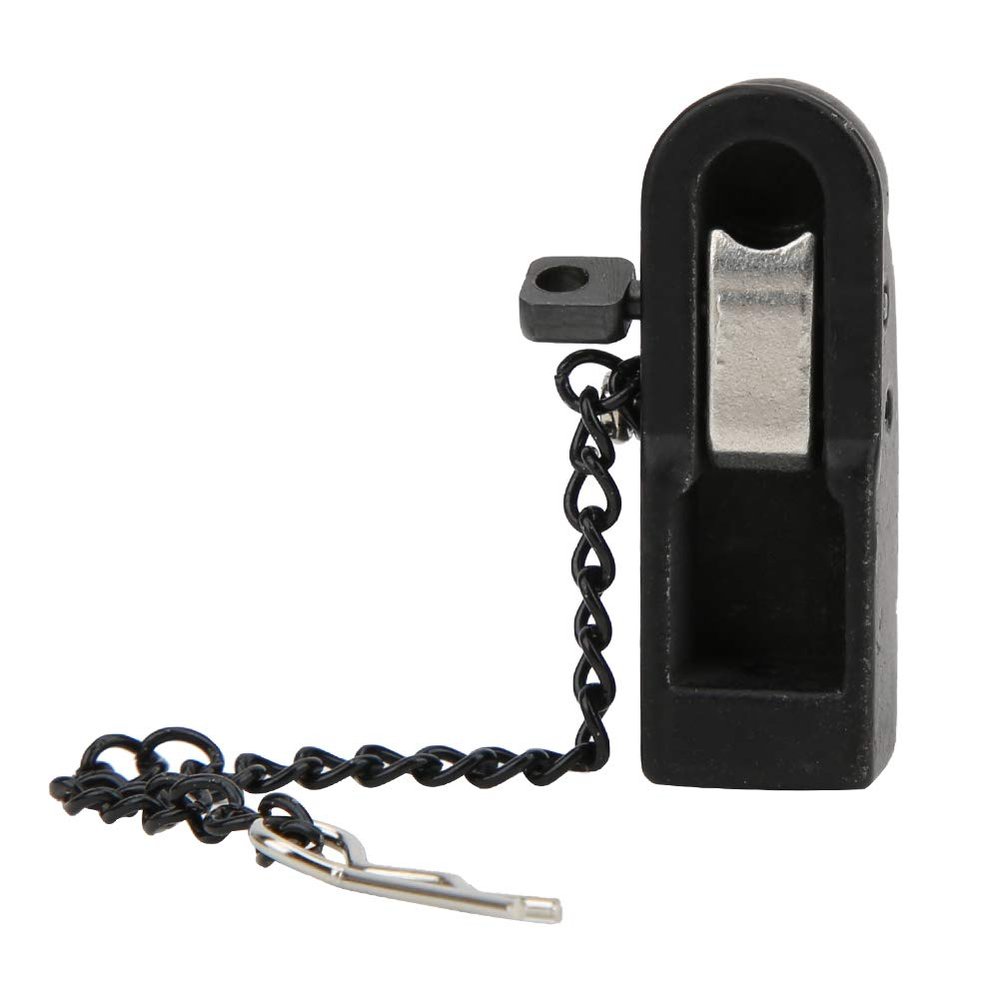 Black Metal Trailer Buckle, Sturdy Trailer Hitch, RC Crawler Car Accessories, 1:10 Scale Vehicle Attachment, Metal Construction, for RC Model Car Enthusiasts, Hobbyists, and 1:10 Scale