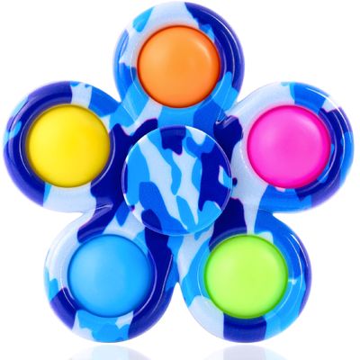 Nutty Toys Fidget Spinner - Sensory Toy for Kids & Adults - Top Stress & Anxiety Relief Gifts 2026 for Home & Office - Unique Valentines Day Gift Idea for Toddlers, Tweens, Teen Girls & Teenage Boys