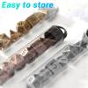 10mm Mini DND Metal Dice Set,3 Sets Antique Copper D&D Dice Set-Micro Polyhedral Dice Set,Perfect in Clear Display Tube for DND Dungeons and Dragons MTG RPG Tabletop Role Playing Games view 3