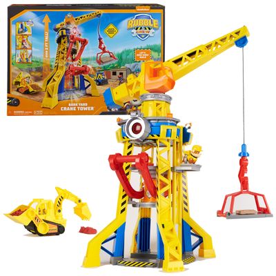 Ruben & Compagnie Brico Park  Interactive Construction Crane  Ruben Figurine Vehicle and Company to Collect  with Magic Sand Kinetic Sand  Paw Patrol Toy  Children's Toy for Ages 3 and Above