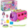DreamWorks GABBY'S Dollhouse Celebration Party Bus, Transforming Playset with Gabby & DJ Catnip Toy Figures & Dollhouse Accessories, Kids Toys for Ages 3 and Up view 1