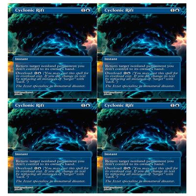 4x | Cyclonic Rift | Anime | Full Art | Foil or Non-Foil (Foil)