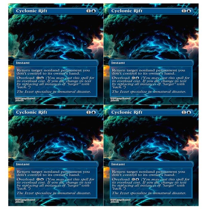 4x | Cyclonic Rift | Anime | Full Art | Foil or Non-Foil (Foil)