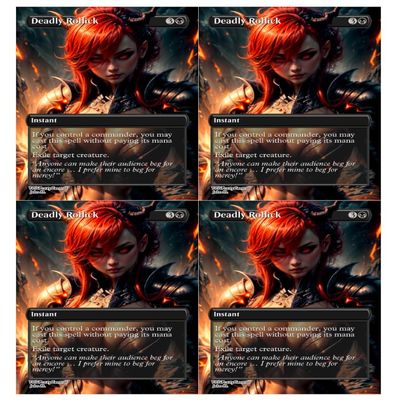 4x | Deadly Rollick | Anime | Full Art | Foil or Non-Foil (Foil)