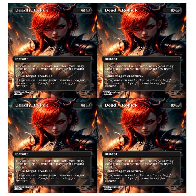 4x | Deadly Rollick | Anime | Full Art | Foil or Non-Foil (Foil)