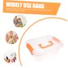 ABOOFAN 10pcs Plastic Storage Box Handle for Toy Organization Carrying Case for Desk and Car Design view 3