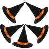 Beatifufu 5Pcs Mini Halloween Witch Hats for Wine Bottles Cute Party Hat Decorations for Halloween Home Decor and Festive Scene Layouts view 1