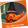 Beatifufu 5Pcs Mini Halloween Witch Hats for Wine Bottles Cute Party Hat Decorations for Halloween Home Decor and Festive Scene Layouts view 3