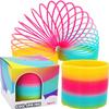 The Dreidel Company Plastic Multicolor Coil Spring, Goody Bag Fillers, Party Favor for Kids, 3" Inches (80mm) (40-Pack) view 4