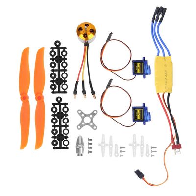 2200kV Brushless Motor, 30A ESC, SG90 9G Micro Servo and 6035 Propeller for RC Planes, 400-450 Aircraft and RC Helicopters (2212 KV2200 Motor + 6035 Paddle + 9g Steering