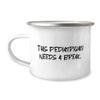 Unique Pediatrician Gifts, This Pediatrician Needs a Break, Brilliant 12oz Camper Mug For Coworkers From Coworkers, Cool pediatrician gifts, Unique pediatrician gifts, Best pediatrician gifts, view 1