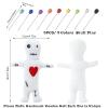 10Pcs Voodoo Doll Kit, Real Voodoo Dolls with 9 Skull Pins Creepy Ghost Doll Revenge Spells Voodoo Doll Relieve Stress Horror Doll for Halloween Christmas Birthday Gi-ft Ornament Decoration( White ) view 2