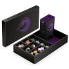 3 in 1 Dice Rolling Tray Dice Tower and Dice Storage, DNDND Portable Rectangle Storage with Lid for Table Game Dungeons and Dragons D&D or Tabletop RGP Gaming (Purple Velvet and Black PU Leather) view 1